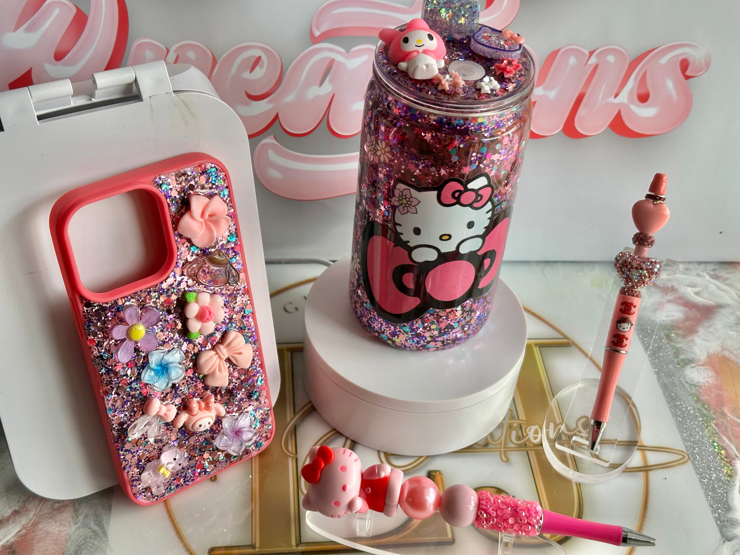Snowglobe Tumbler and Matching Phone Case
