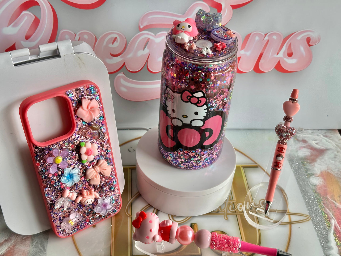 Snowglobe Tumbler and Matching Phone Case