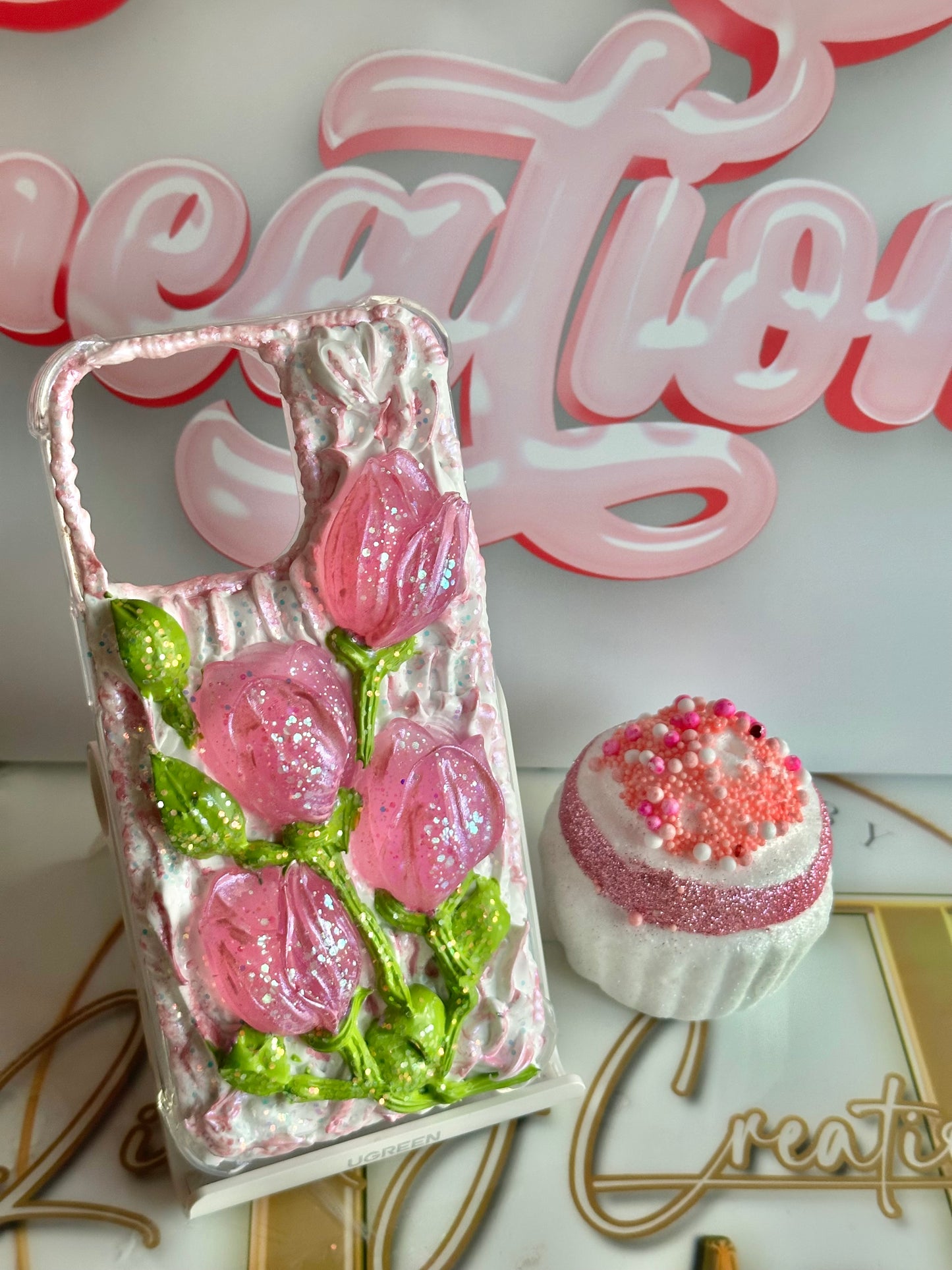 Tulip Decoden Phone Case