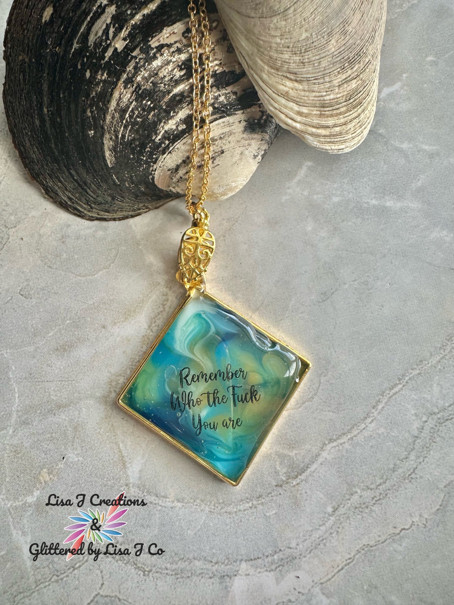 Beach themed necklace
