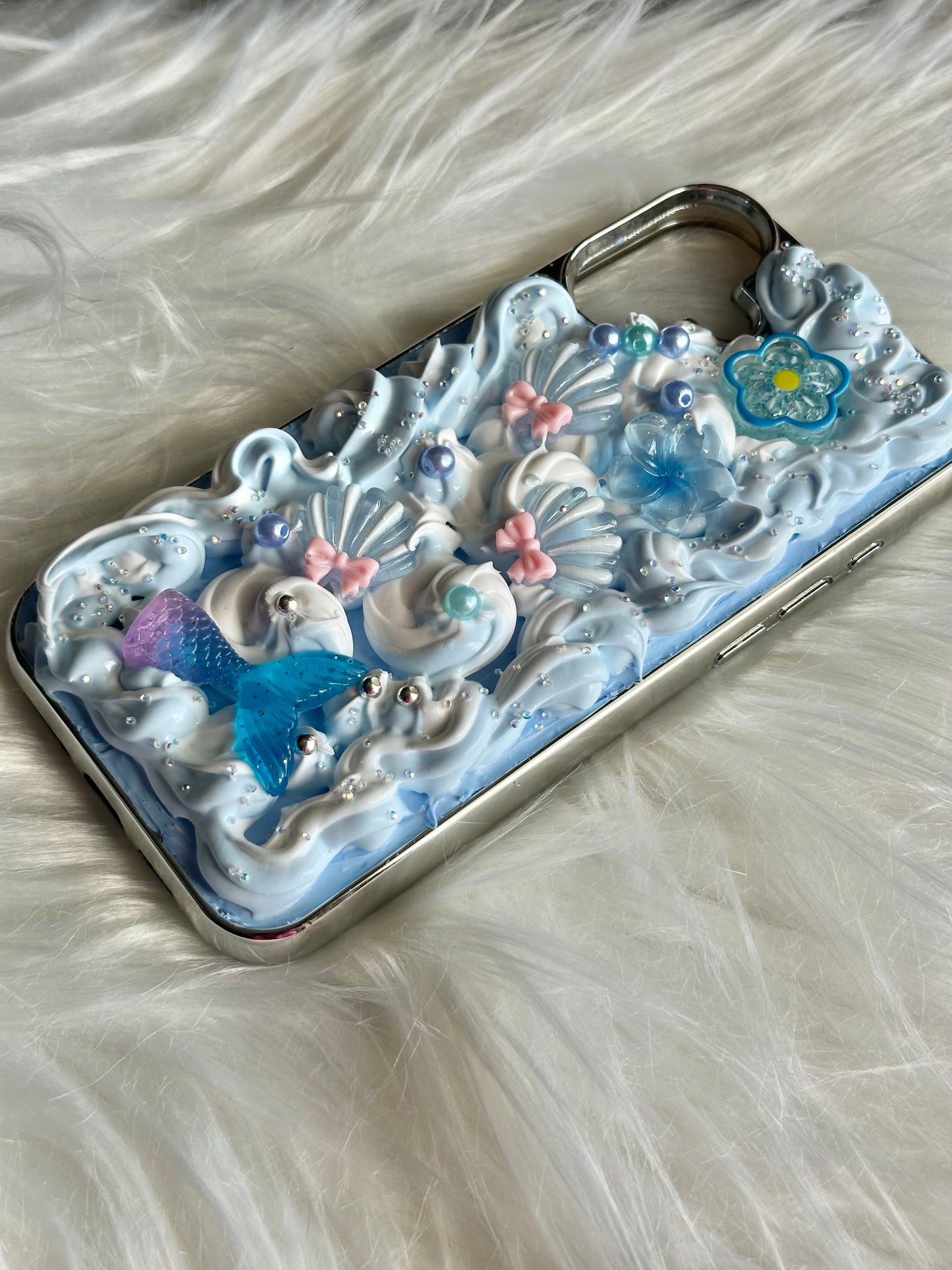 Blue Mermaid Decoden Case