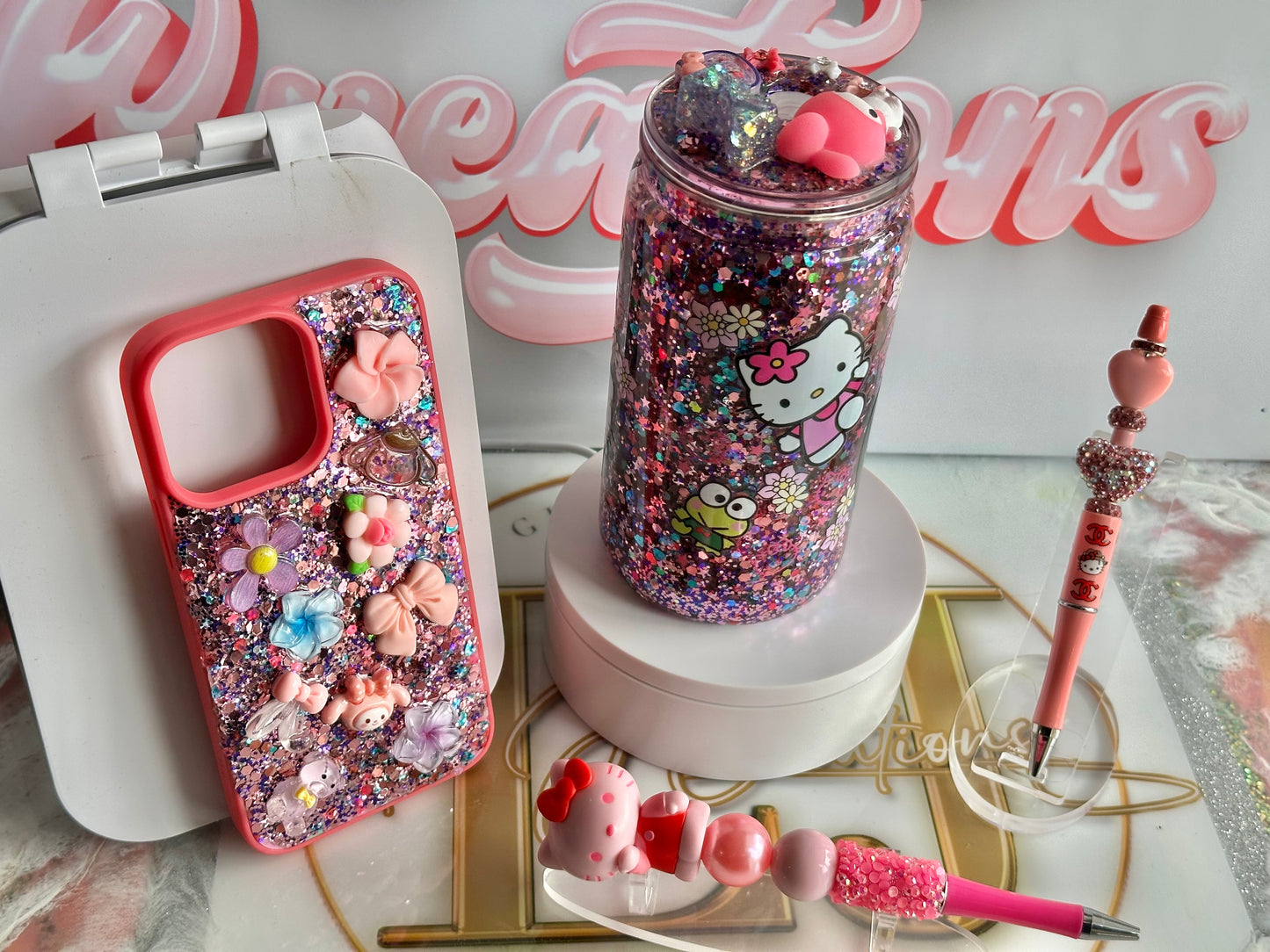 Snowglobe Tumbler and Matching Phone Case