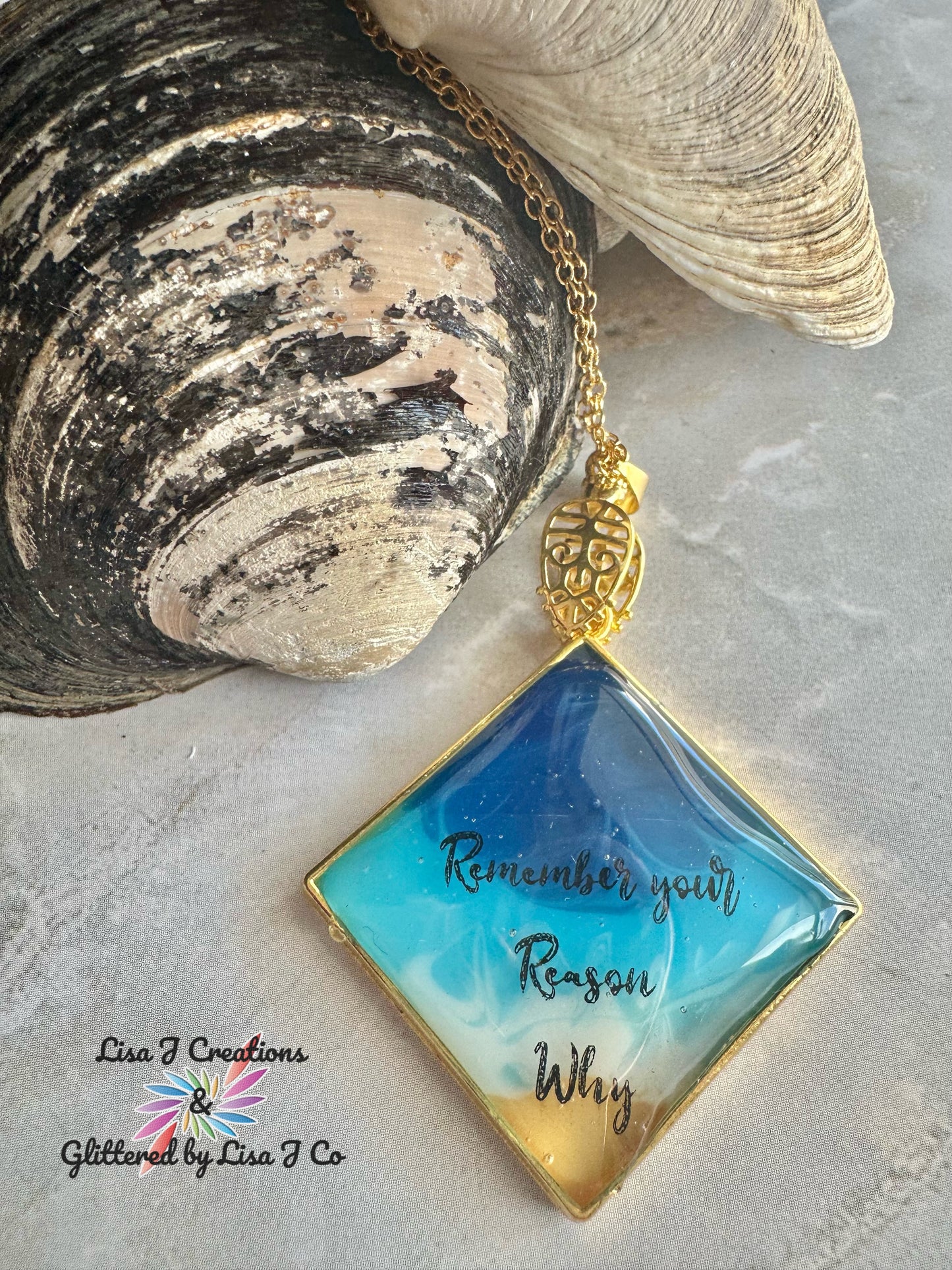 Beach themed necklace