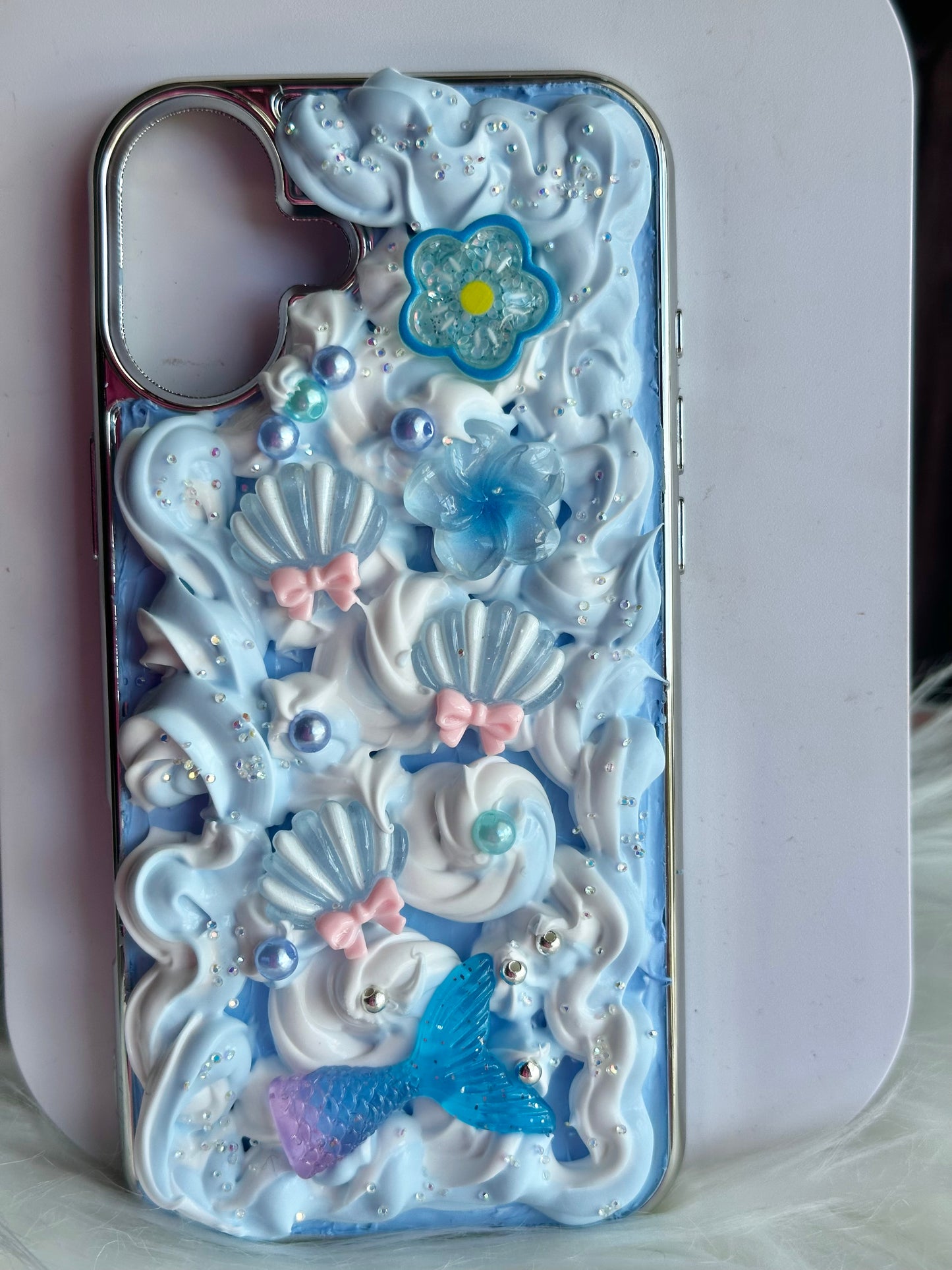 Blue Mermaid Decoden Case