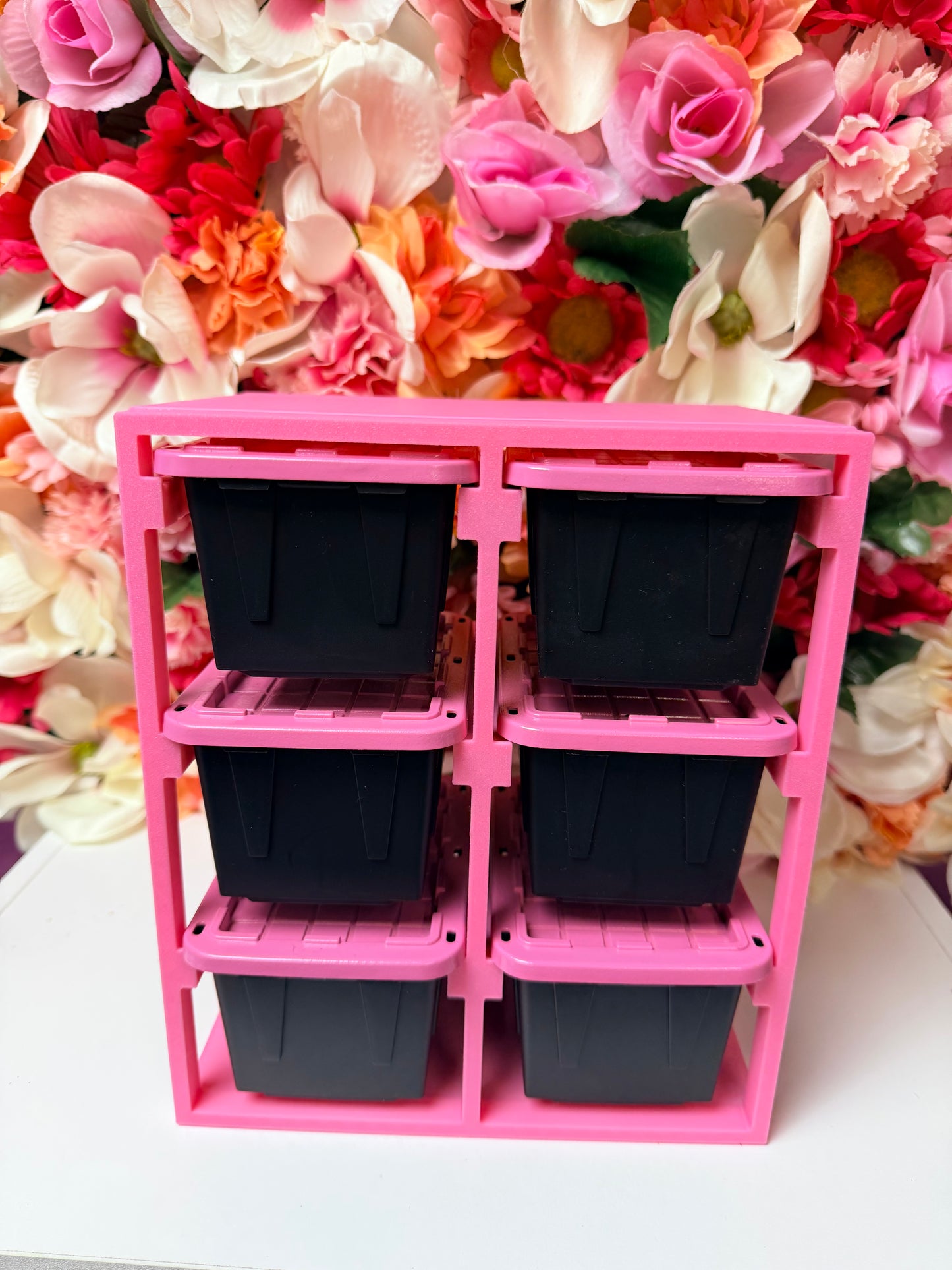 3D Printed Teeny Bins and Rack