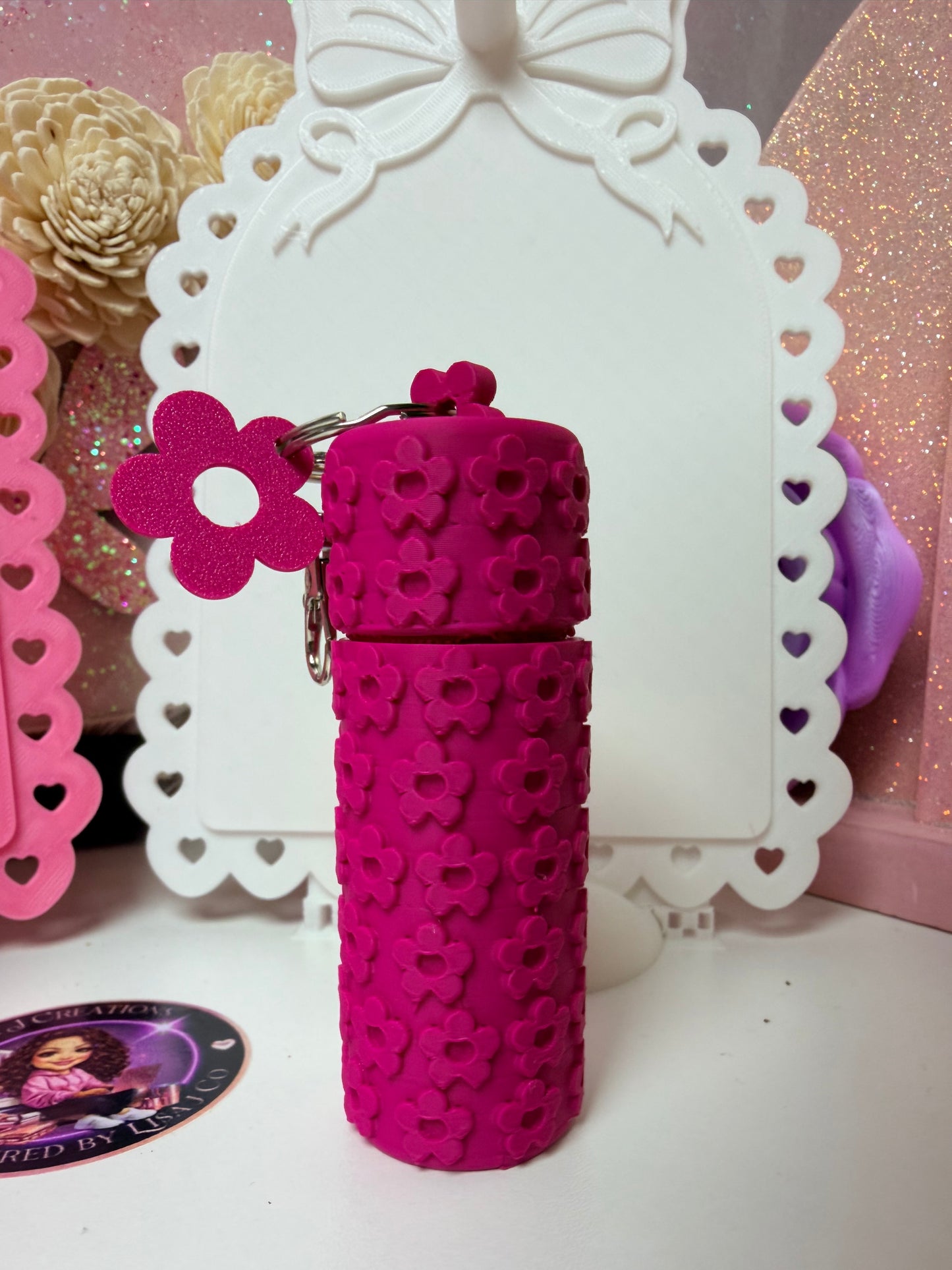 3D printed lipstick keychain