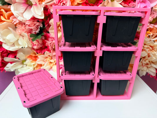 3D Printed Teeny Bins and Rack