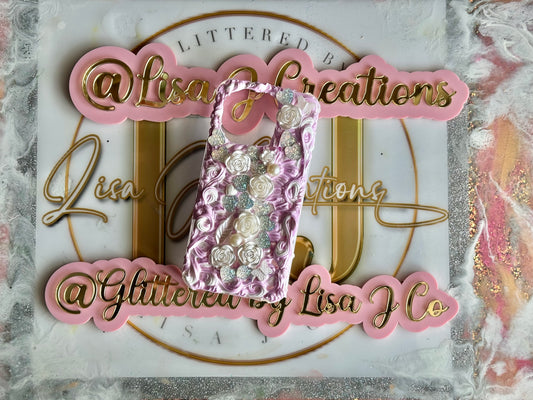 Lilac Decoden Phone Case