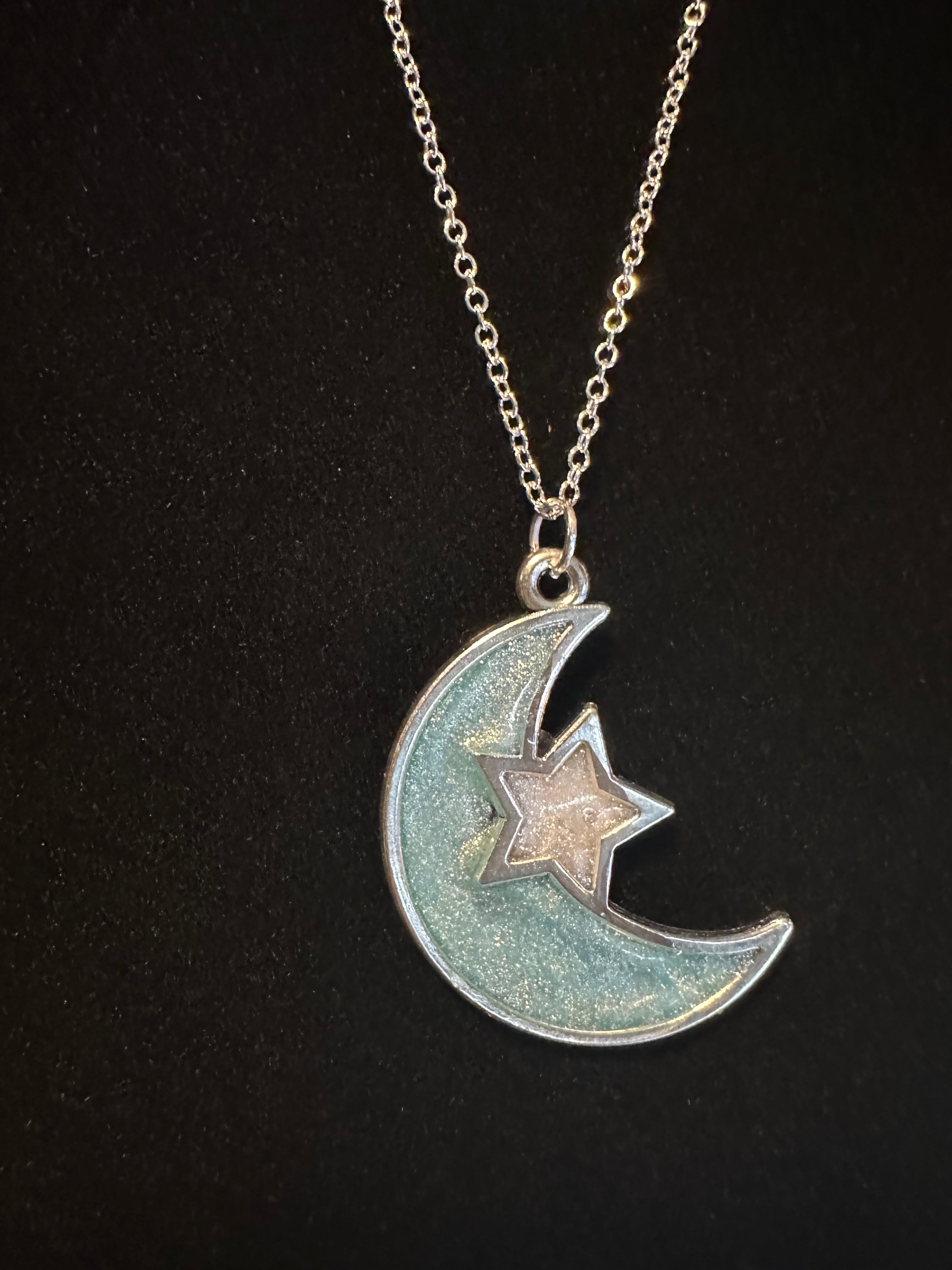 Moon necklace – Lisa J Creations & Glittered by Lisa J Co