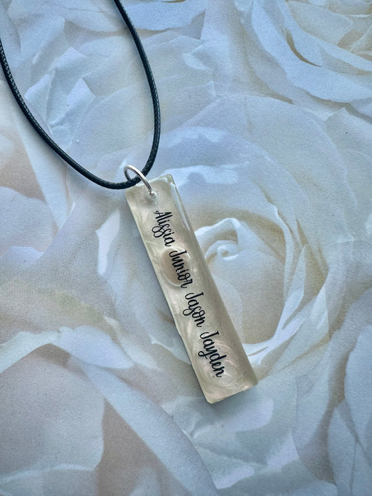 Mom necklace with children's names