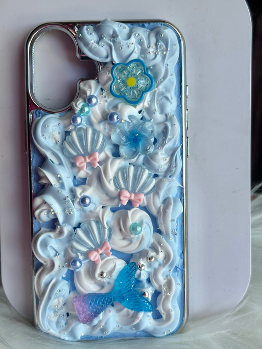 Blue Mermaid Decoden Case