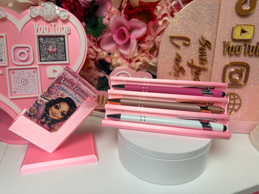 Custom Color Business Card holder and Pen Stand