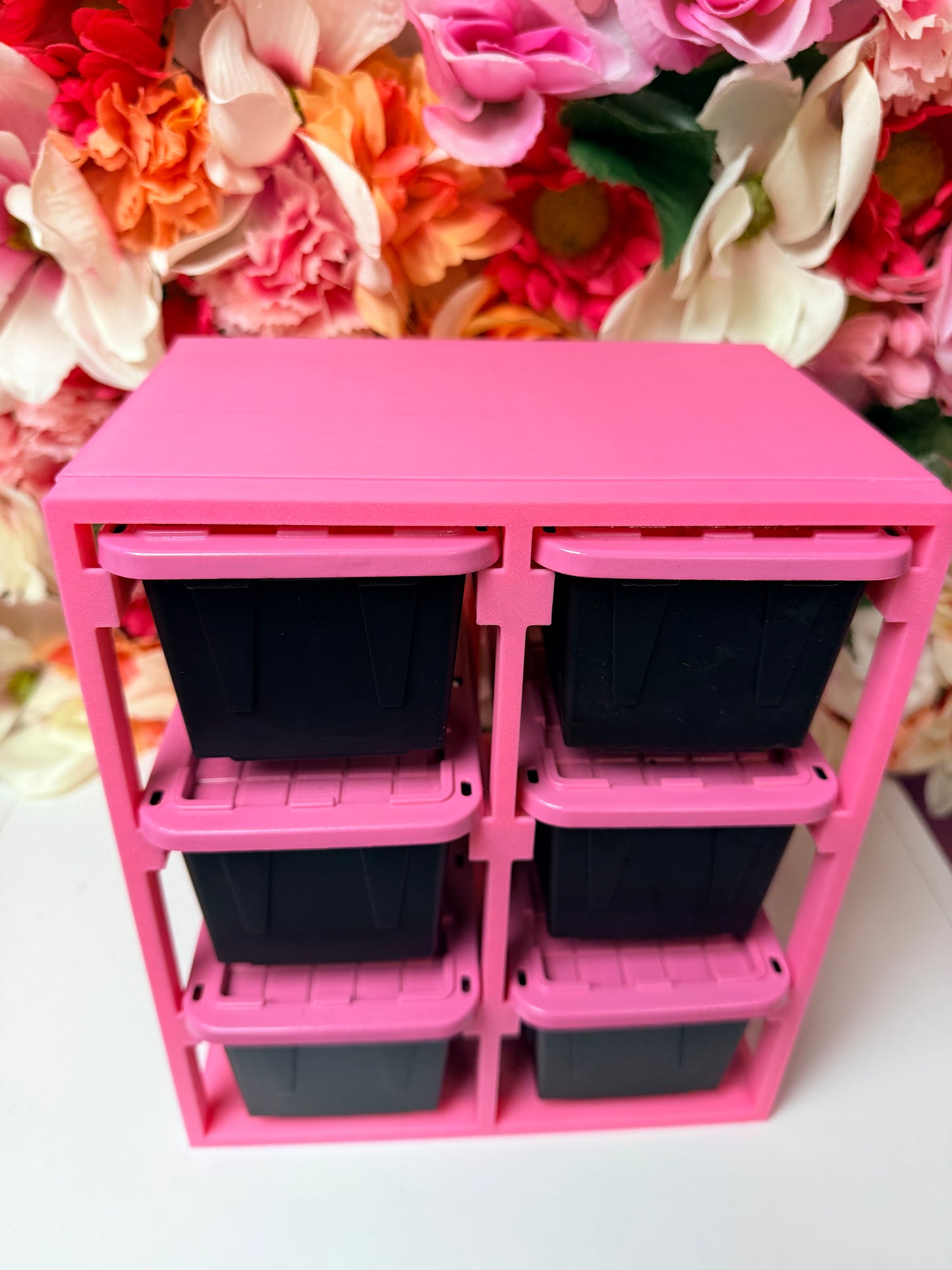 3D Printed Teeny Bins and Rack