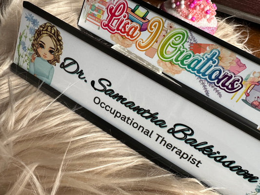 Custom Desk Plate